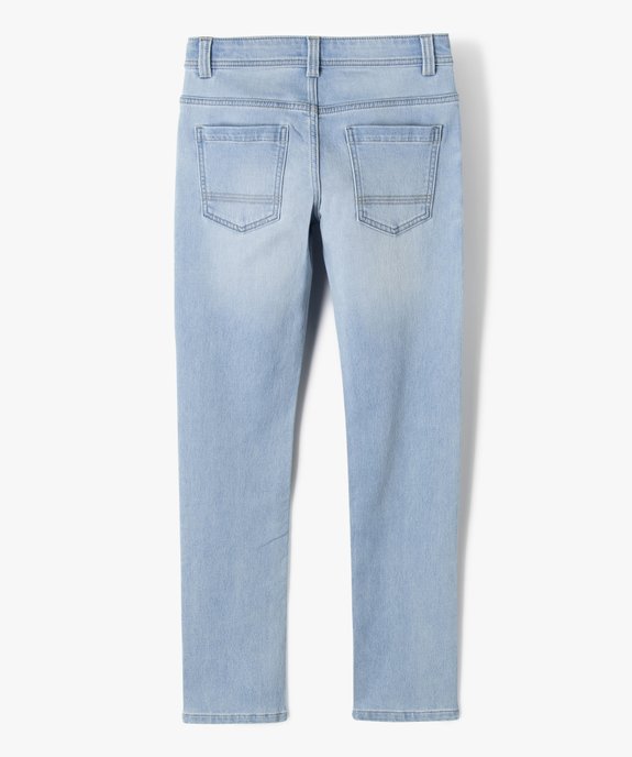 Jean coupe slim taille ajustable garçon vue8 - GEMO (JUNIOR) - GEMO