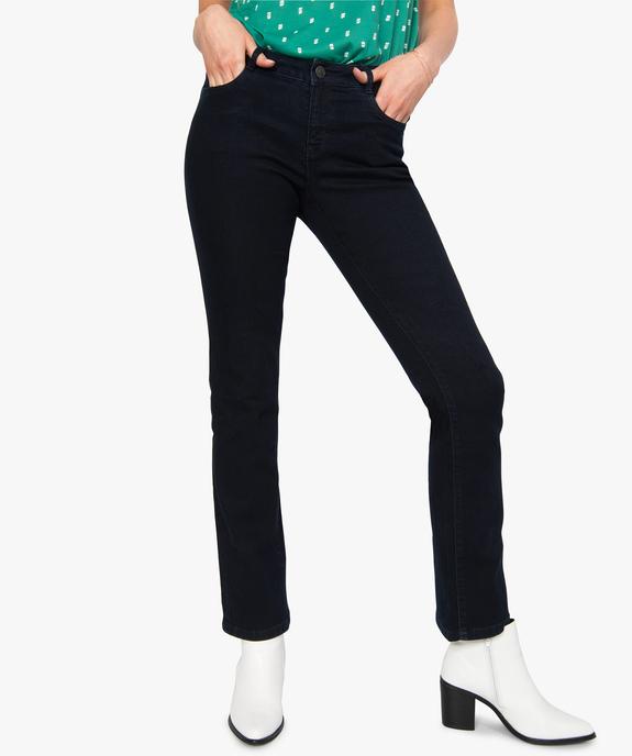Jean femme bootcut en coton stretch vue1 - GEMO (JEAN) - GEMO