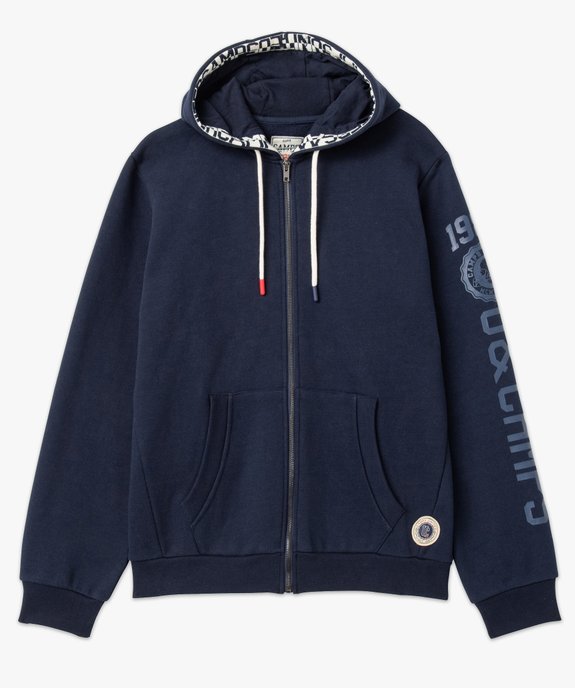 Sweat homme zippé à capuche en molleton épais - Camps United vue4 - CAMPS UNITED - GEMO