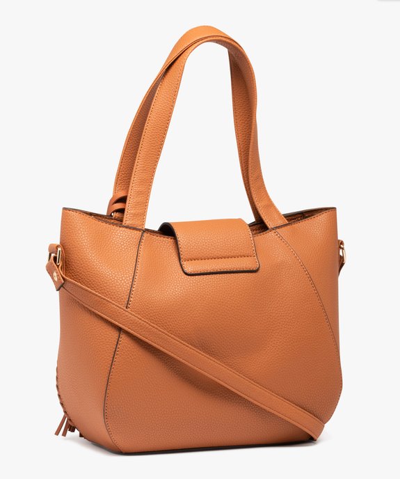 Sac femme avec détails lacés et pampille amovible vue2 - GEMO (ACCESS) - GEMO