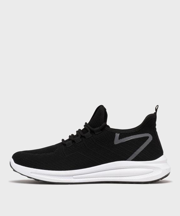 Baskets basses en mesh sans coutures homme vue3 - 5 MILES - GEMO