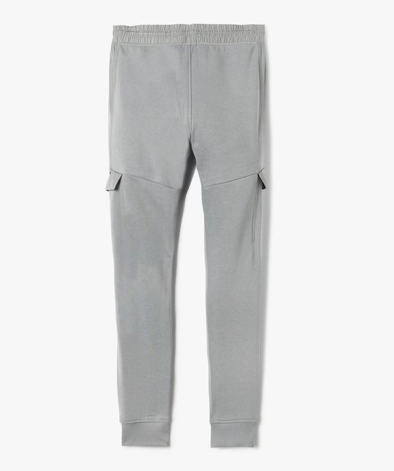 Pantalon de jogging garçon avec empiècements sur les côtés vue4 - GEMO (JUNIOR) - GEMO