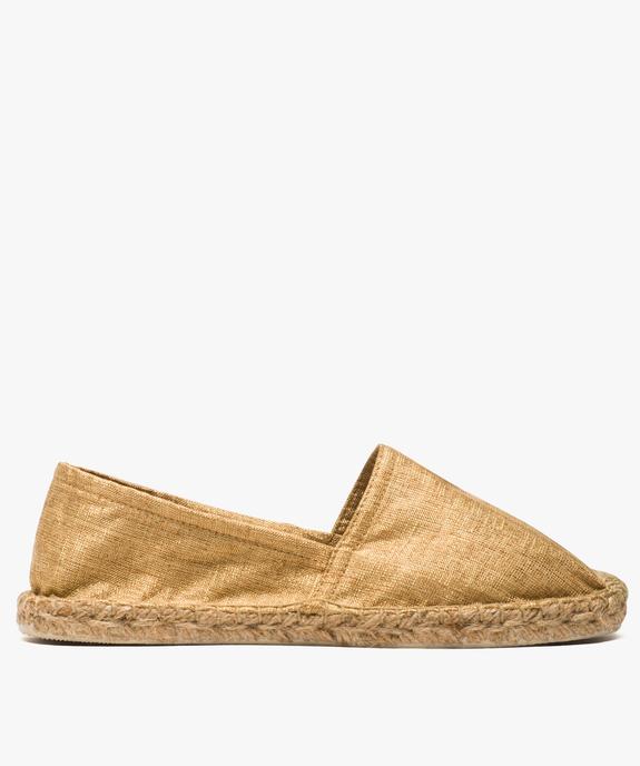 Espadrilles femme en toile pailletée vue1 - GEMO (PLAGE) - GEMO