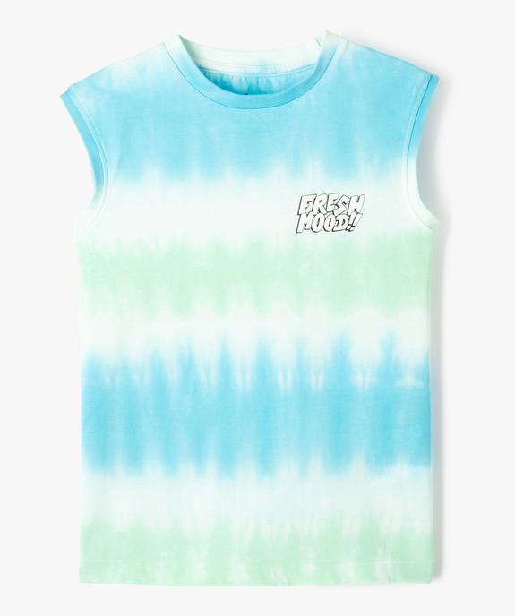 Débardeur garçon effet tie and dye avec motif poitrine vue1 - GEMO (ENFANT) - GEMO