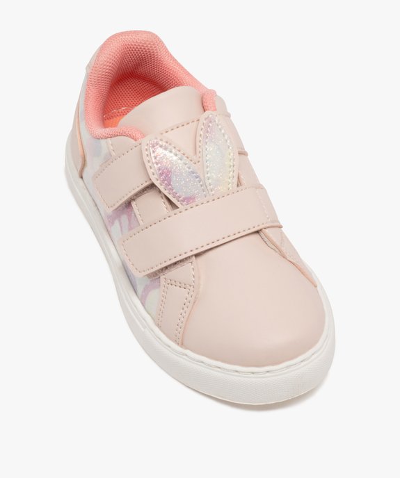 Baskets fille à scratch avec oreilles de lapin en relief vue6 - LOVELY WINGS GEMO FOR GOOD - GEMO