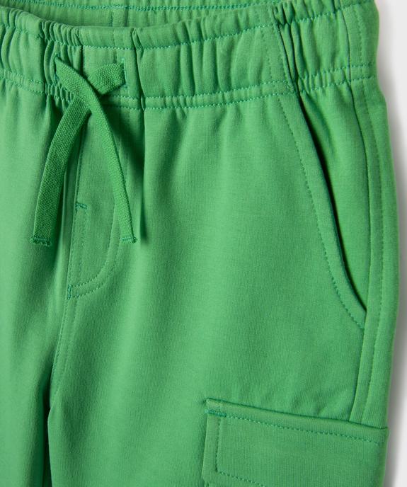 Bermuda en maille coupe cargo garçon vue2 - GEMO (ENFANT) - GEMO