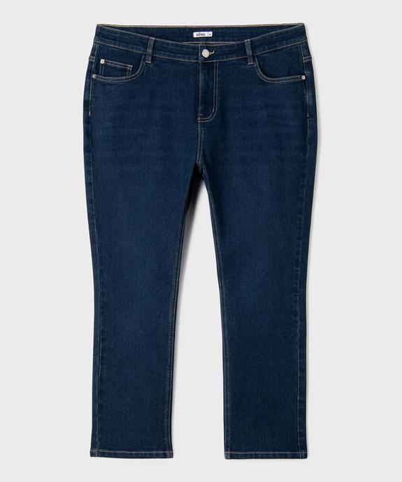Pantacourt droit en denim stretch femme grande taille vue1 - GEMO (G TAILLE) - GEMO