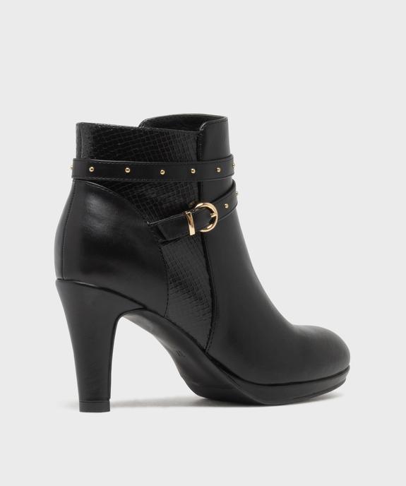 Bottines à talon avec en suédine femme - Valentina Baldano vue4 - VALENTINA BALDA - GEMO