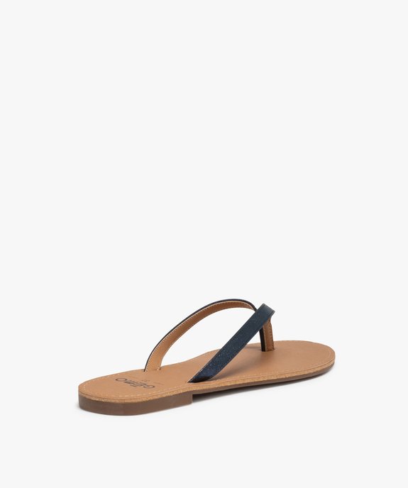 Tongs femme à petit talon plat et lanières fines - Valentina Baldano vue4 - VALENTINA BALDA - GEMO