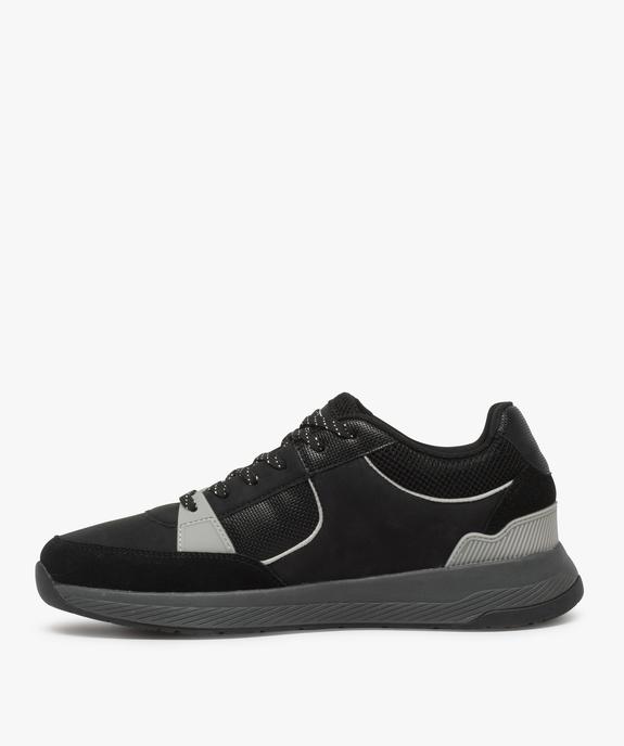 Baskets homme style skateshoes multimatières à lacets vue3 - GEMO (CASUAL) - GEMO