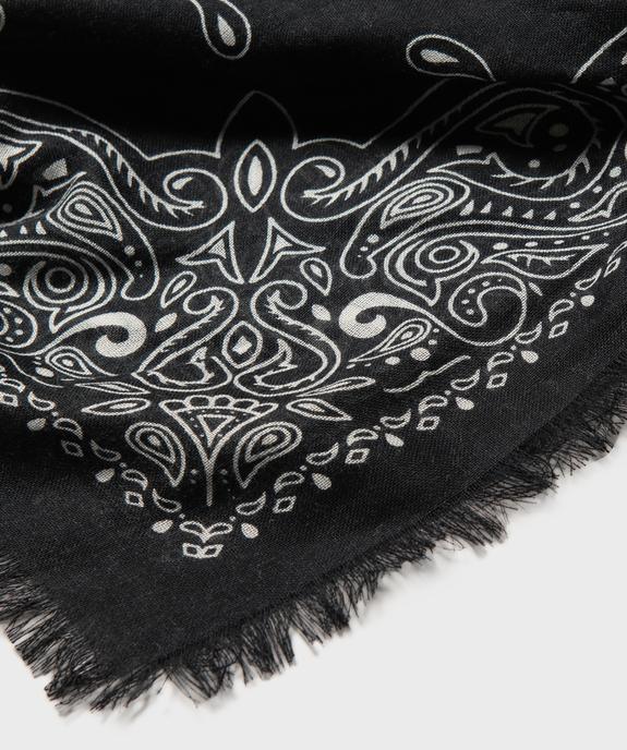 Foulard à motif cachemire avec franges femme vue2 - GEMO (ACCESS) - GEMO