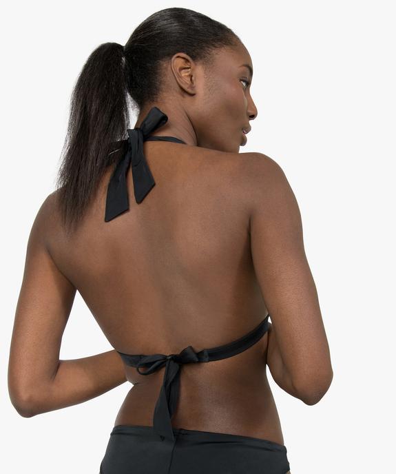 Haut de maillot de bain femme triangle uni vue2 - GEMO (PLAGE) - GEMO