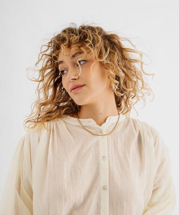 Blouse à manches longues coupe oversize femme  vue5 - GEMO(FEMME PAP) - GEMO