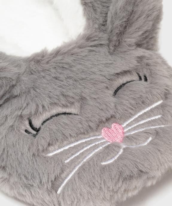 Chaussons ballerines en fourrure imitation motif animal femme vue6 - GEMO 4G FEMME - GEMO