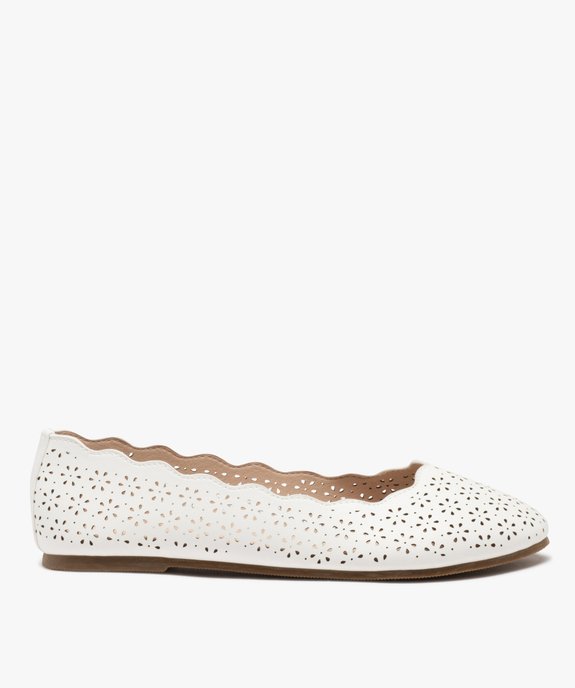 Ballerines à motifs ajourés et col ondulé femme - Valentina Baldano vue2 - VALENTINA BALDA - GEMO