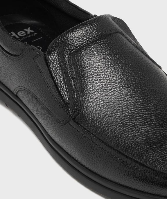 Mocassin slip-on confort dessus cuir homme - G'Flex vue6 - G'FLEX - GEMO