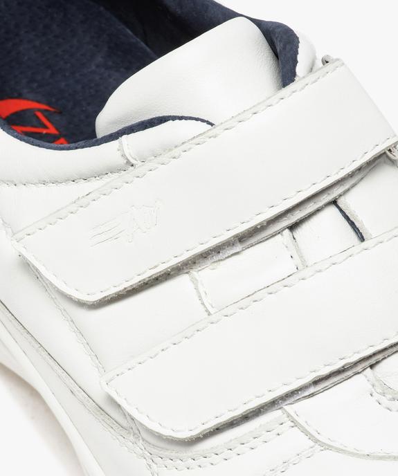 Baskets homme confort unies en cuir fermeture scratch vue6 - ZEN AIR - GEMO