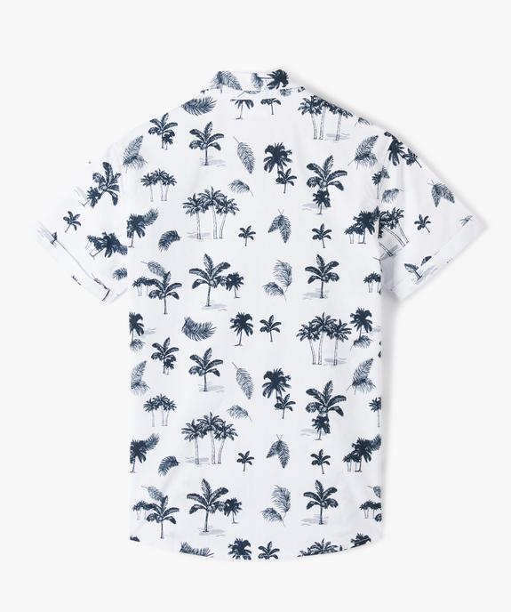 Chemise à manches courtes avec poche poitrine garçon vue4 - GEMO (JUNIOR) - GEMO