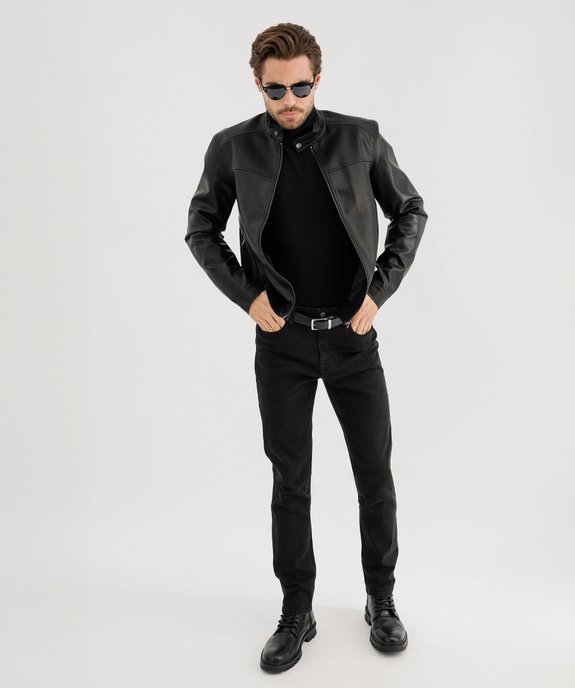 Tee-shirt à col roulé coupe slim homme vue8 - GEMO (HOMME) - GEMO