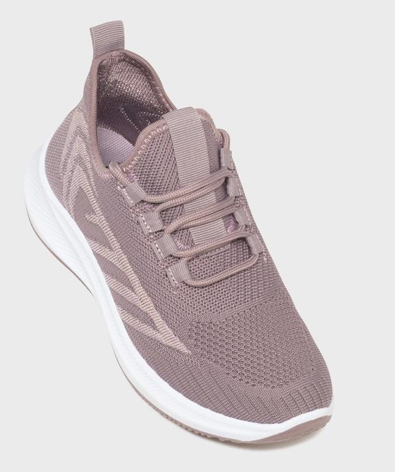 Baskets basses running en mesh à lacets femme - Valentina Baldano vue5 - VALENTINA BALDA - GEMO