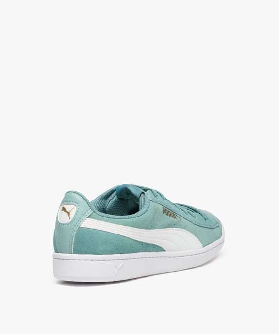 Baskets basses femme dessus en cuir suedé - Puma Vikky vue4 - PUMA - GEMO