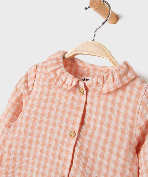 Ensemble 2 pièces blouse manches longues + legging bébé  vue2 - GEMO(BB COUCHE) - GEMO