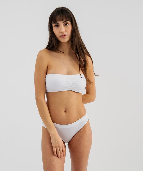 Culotte en maille extensible sans coutures femme vue3 - GEMO(HOMWR FEM) - GEMO