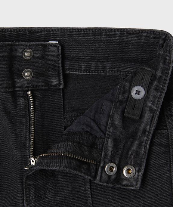 Jean flare taille ajustable en coton stretch fille vue3 - GEMO 4G FILLE - GEMO