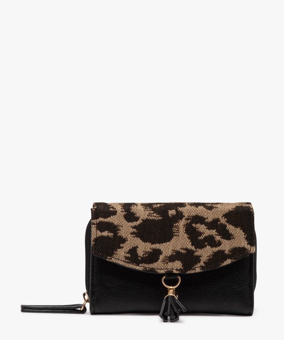 Portefeuille compact avec rabat imprimé femme vue1 - GEMO (ACCESS) - GEMO
