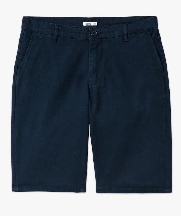 Bermuda coupe chino en coton stretch homme vue4 - GEMO (HOMME) - GEMO