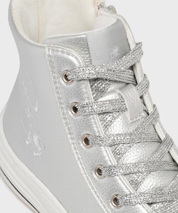 Baskets montantes en matière métallisée fille - Chipie vue6 - CHIPIE - GEMO