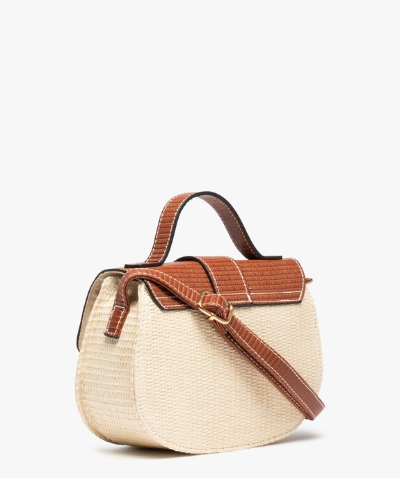 Sac à main femme compact et rond à décor en relief vue2 - GEMO (ACCESS) - GEMO