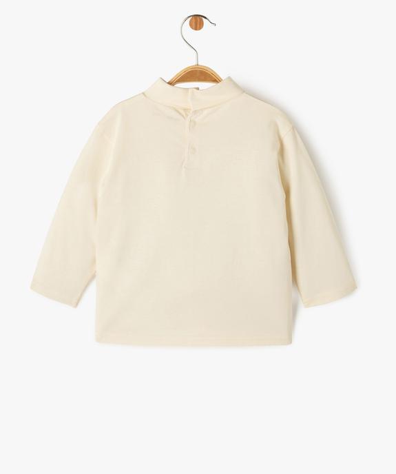 Tee-shirt manches longues et col roulé imprimé bébé garçon vue3 - GEMO(BEBE DEBT) - GEMO