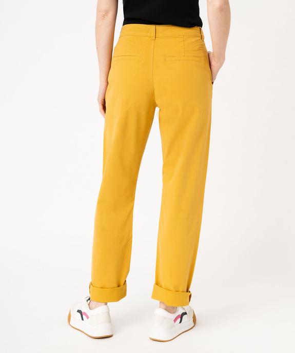 Pantalon chino coupe regular femme vue3 - GEMO(FEMME PAP) - GEMO