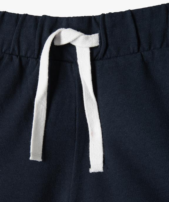 Short fille en maille avec finitions contrastantes vue2 - GEMO (JUNIOR) - GEMO