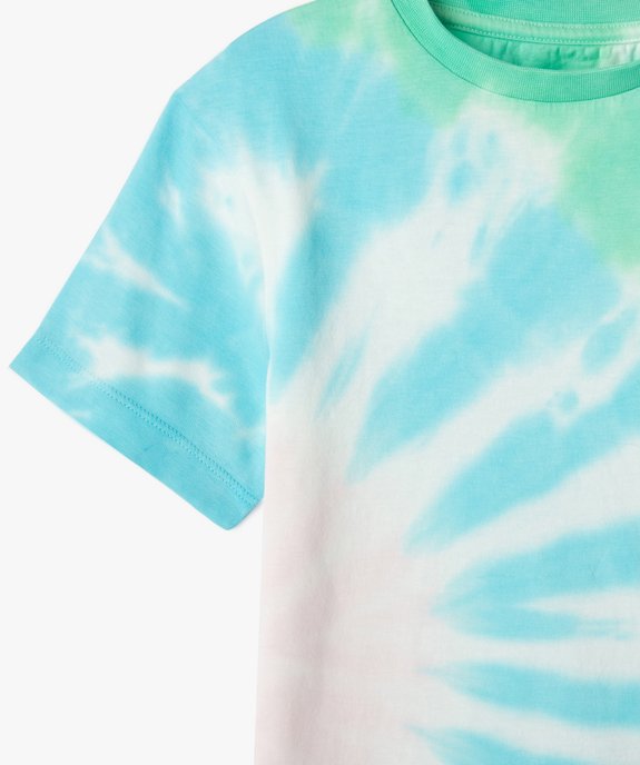 Tee-shirt à manches courtes effet tie and dye garçon vue2 - GEMO (ENFANT) - GEMO