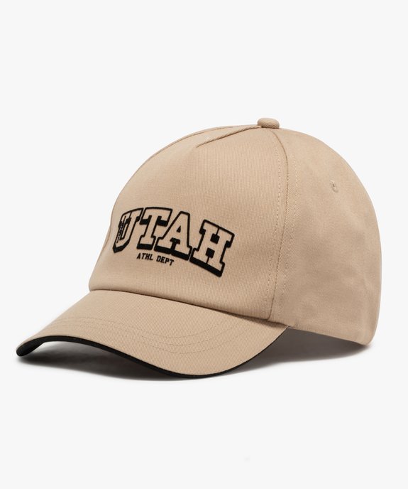 Casquette en coton avec inscription Utah garçon vue1 - GEMO (JUNIOR) - GEMO