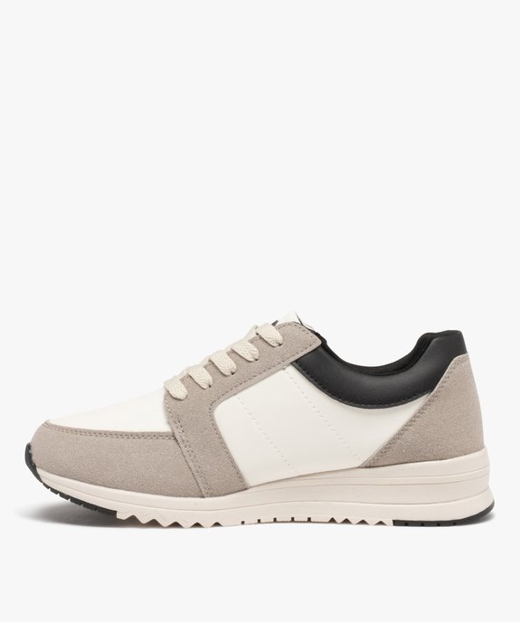 Baskets femme style casual avec détails fantaisie - Hobiz vue3 - HOBIZ - GEMO