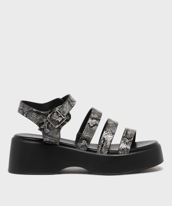 Sandales multibrides à semelle plateforme femme vue1 - 5 MILES - GEMO