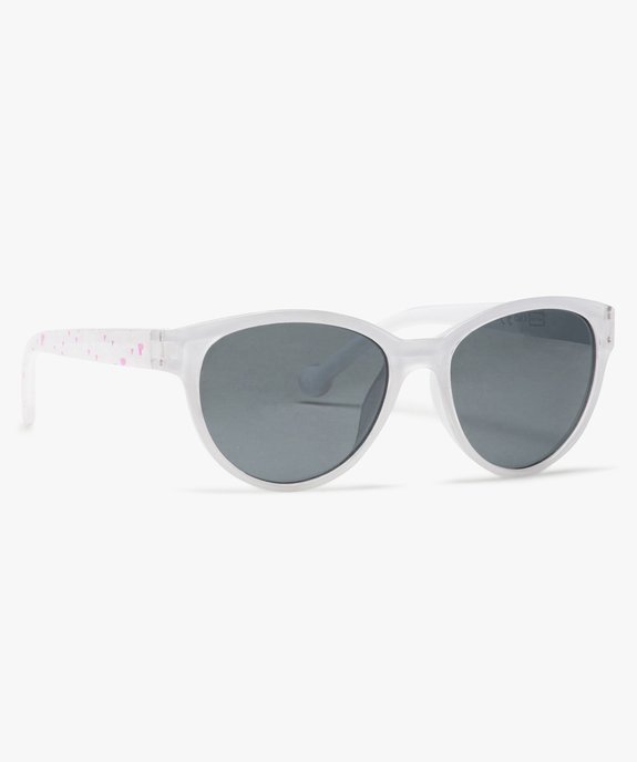 Lunettes de soleil fille avec motifs coeurs sur les branches vue1 - GEMO (ENFANT) - GEMO