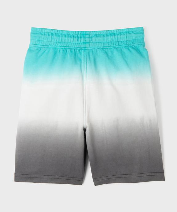 Bermuda en coton avec taille élastique garçon vue3 - GEMO (ENFANT) - GEMO