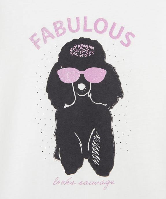 Tee-shirt à manches longues avec inscription fille vue2 - PREMIER PRIX BY GEMO - GEMO