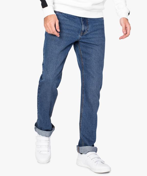 Jean homme coupe regular originale 5 poches vue1 - GEMO (HOMME) - GEMO