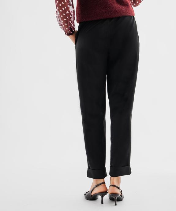 Pantalon fluide carrot femme vue3 - GEMO(FEMME PAP) - GEMO
