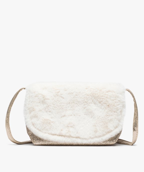 Sac fille pailleté avec rabat en peluche vue1 - GEMO (ENFANT) - GEMO