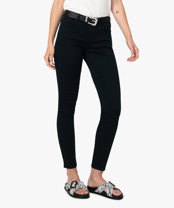 Pantalon femme coupe slim en toile extensible vue1 - GEMO(FEMME PAP) - GEMO