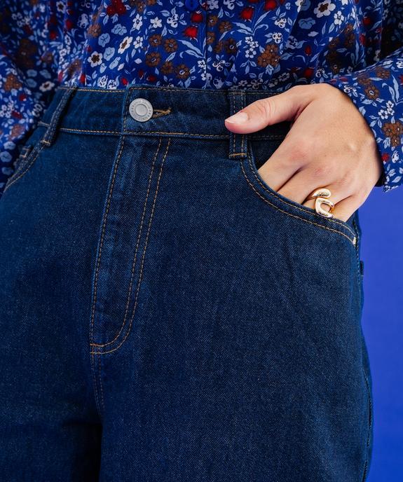 Jean barrel 100% coton femme vue4 - GEMO 4G FEMME - GEMO