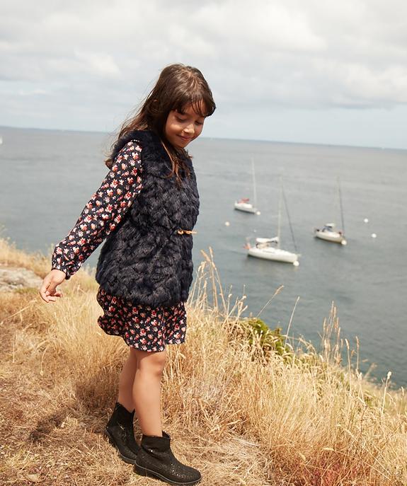 Gilet fille sans manches à poils longs vue6 - GEMO (ENFANT) - GEMO