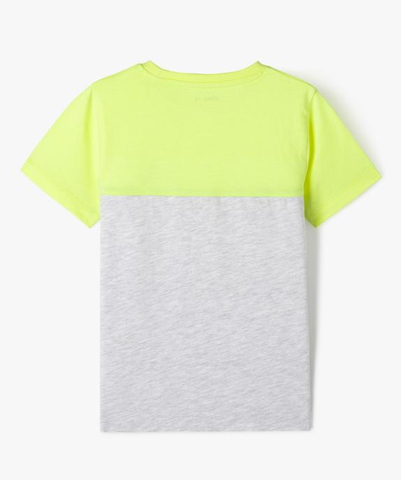T-shirt color-block à message garçon vue3 - GEMO (ENFANT) - GEMO
