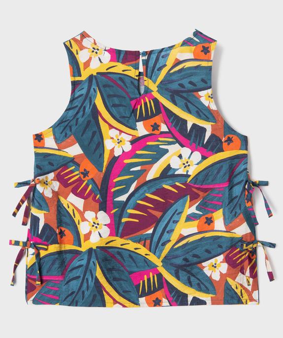 Débardeur fluide à motifs tropicaux fille vue3 - GEMO 4G FILLE - GEMO